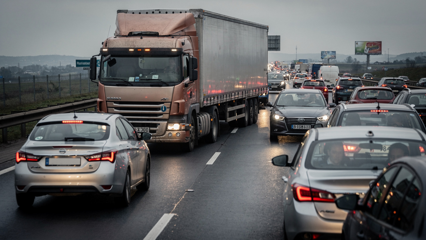 Dangers of Improper Lane Usage by Trucks